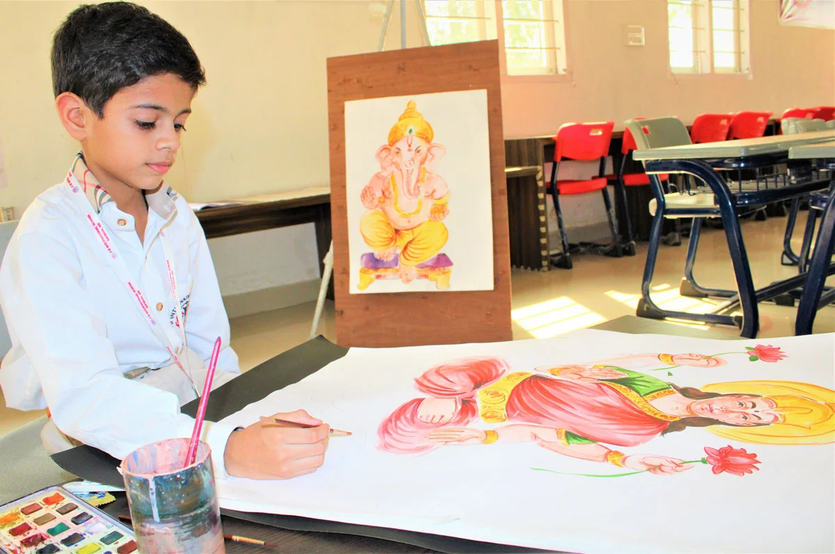 art and craft classroom JD International School Safidon